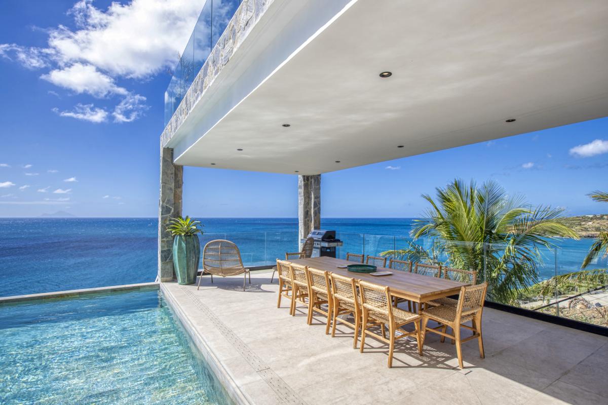 12_A louer villa 12 personnes Indigo Bay Saint Martin - Terrasse